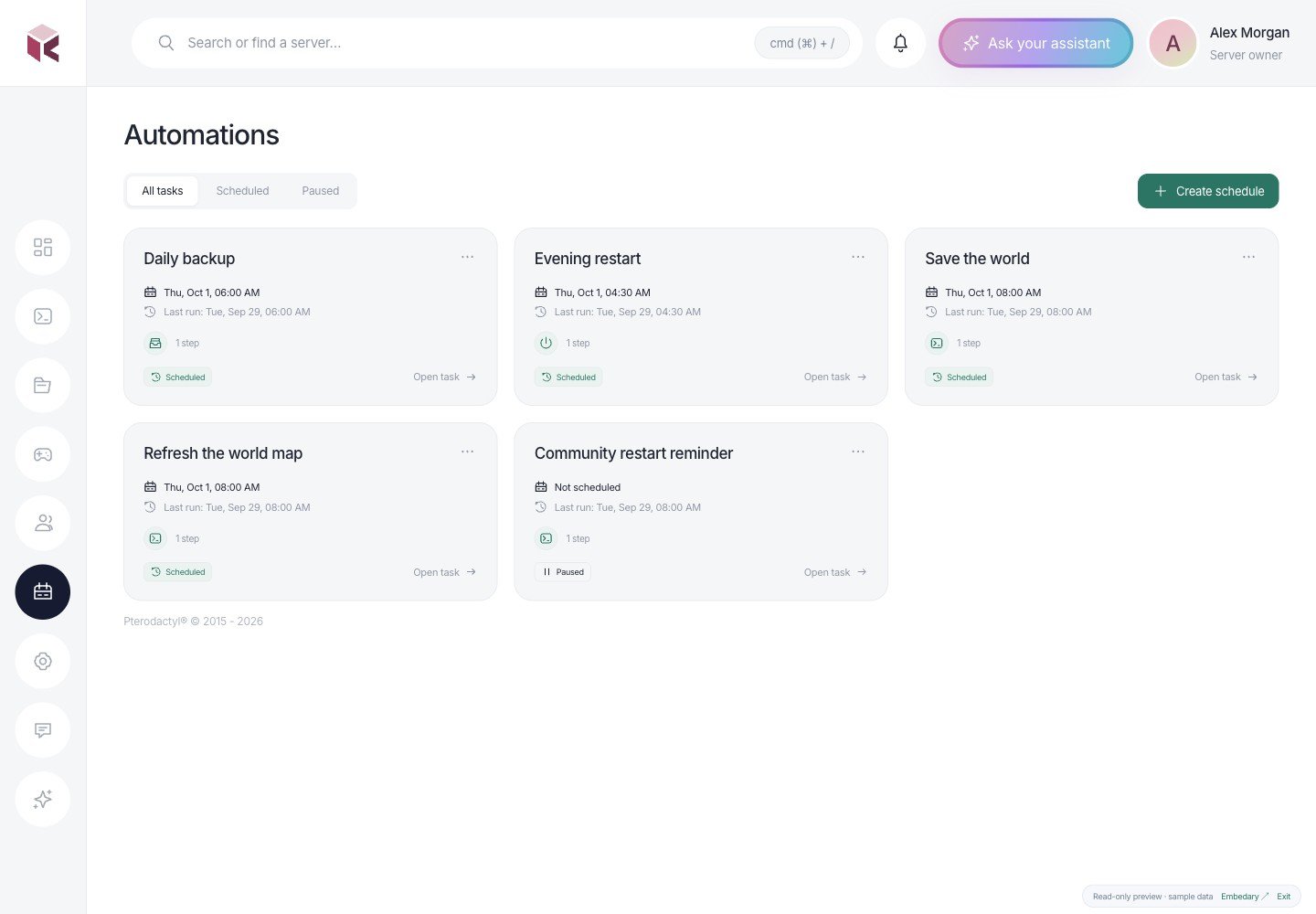 Kivo — Automations · sample data