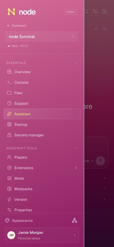 Mobile chat — Node design preview with sample data